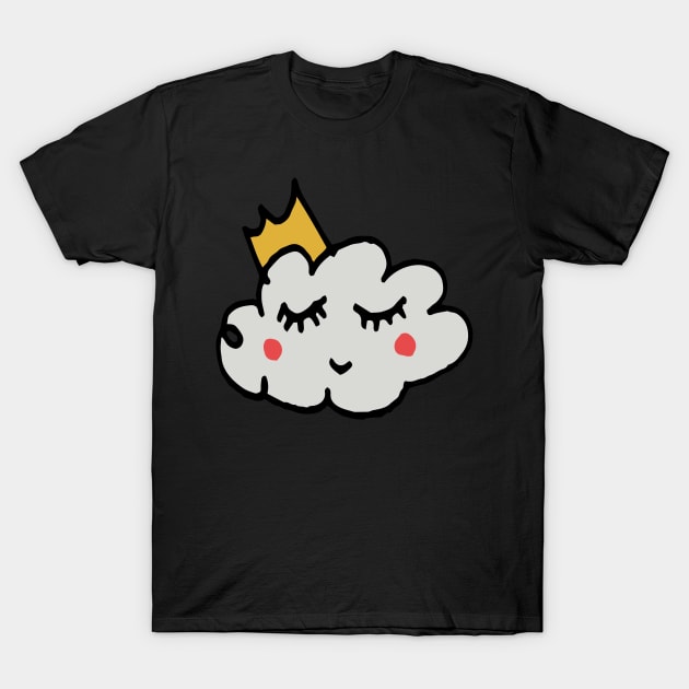 Cute King Cloud T-Shirt by bruxamagica